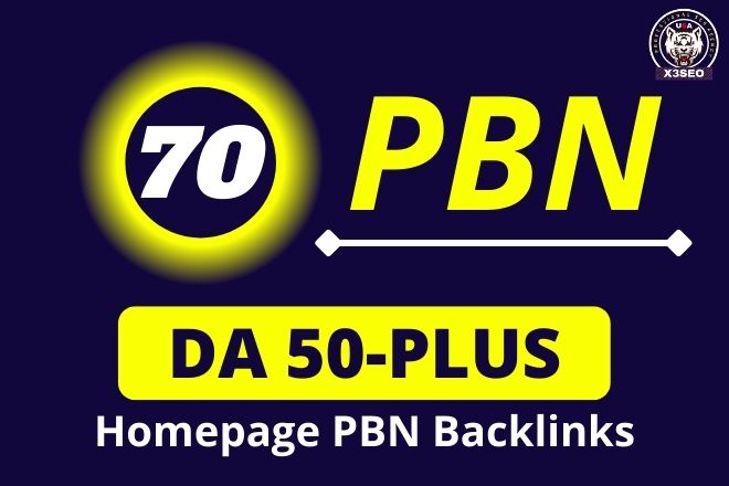 Get 70 Powerful PBN Backlinks Homepage PBN Links with...