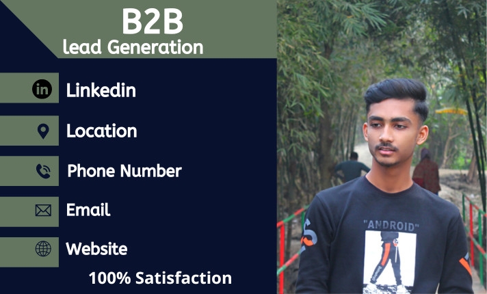 I will do b2b lead generation LinkedIn and web resear...