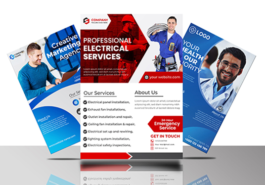 I will design business corporate flyer, rollup banne...