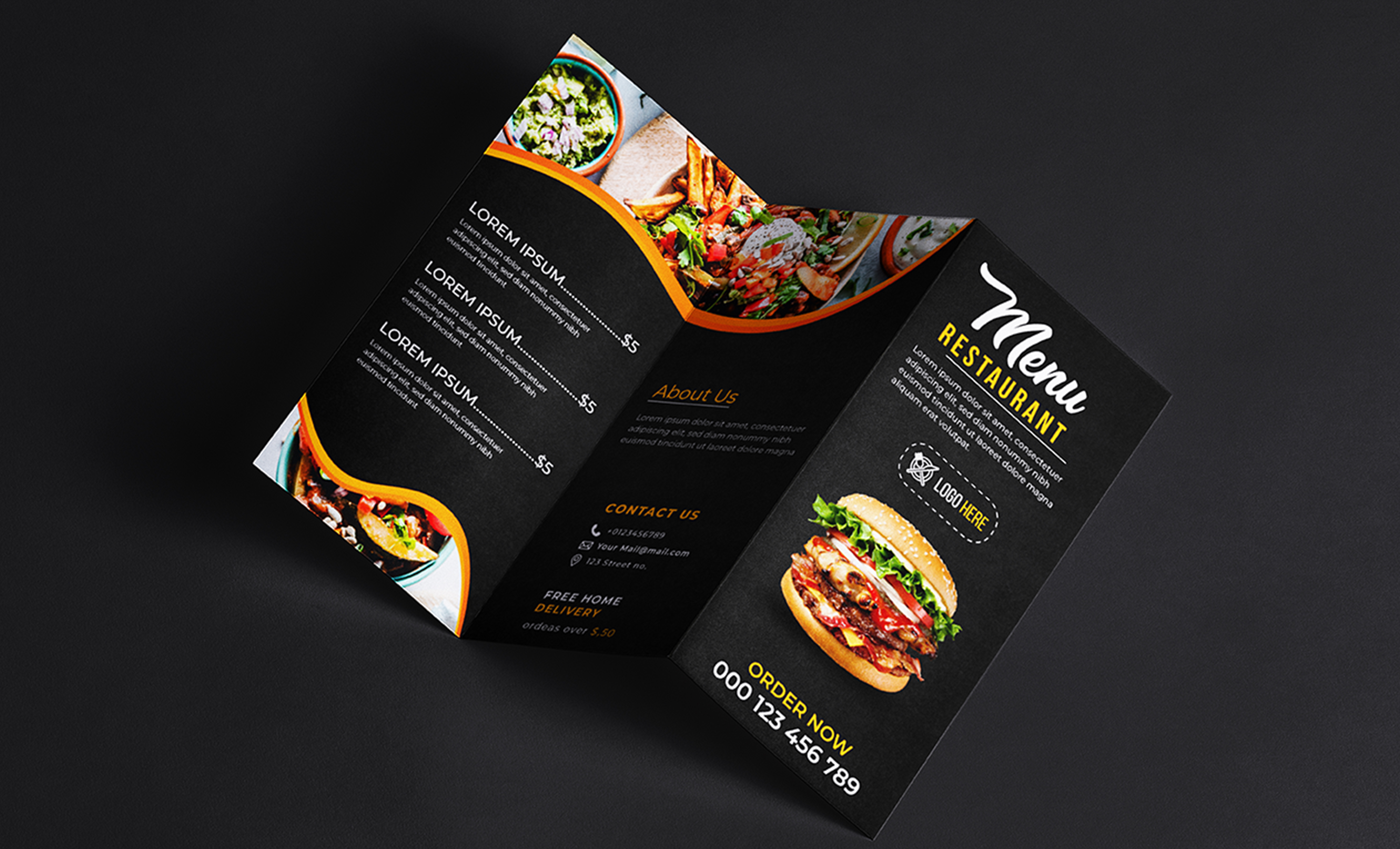 I will design creative digital menu, food menu, men...