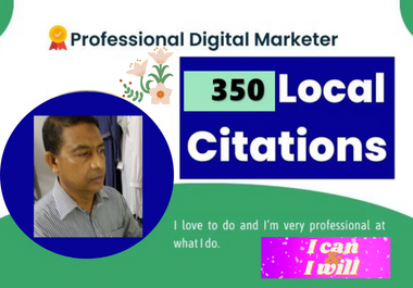 I will create 350 local citation for ranking and loca...