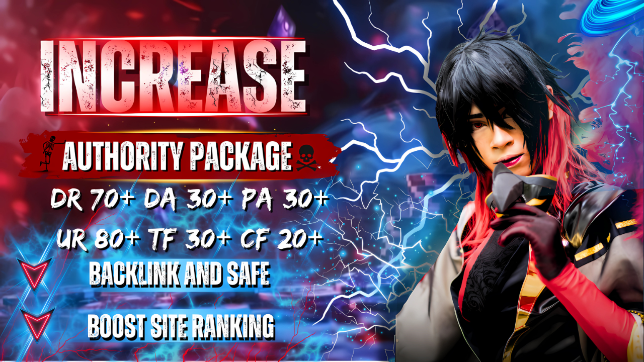 increase seo Package DR 70+ DA 30+ PA 30+ UR 80+ TF 3...