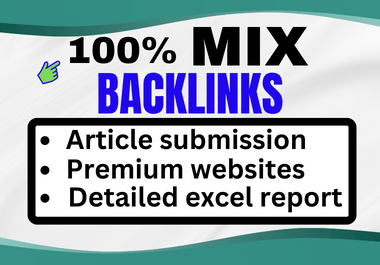 I will build 100 high quality high DA DR dofollow seo...