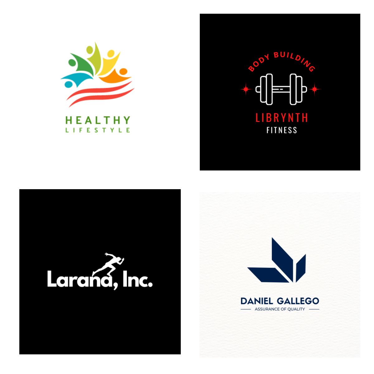 3 Concept logo for sports, health, gym and fitness ...