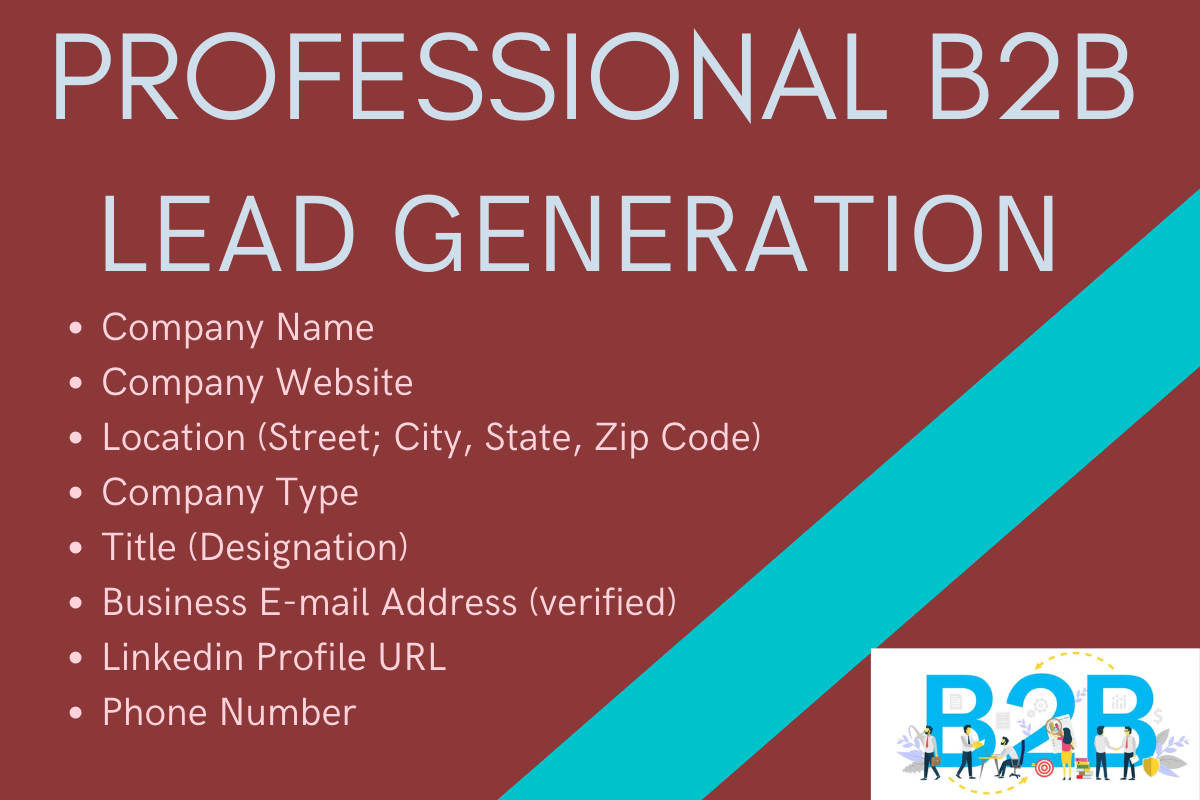 I will do professional b2b lead generation and build ...