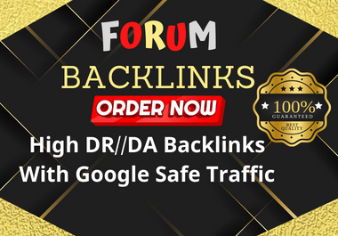 I will do 40 forum posting backlinks on 40 high quali...