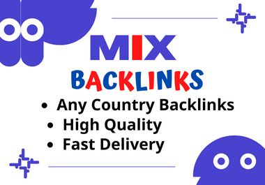 I will do 80 mix dofollow backlinks with high DA/PA
