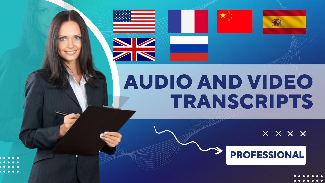 I will transcribe quality transcript from any audio a...