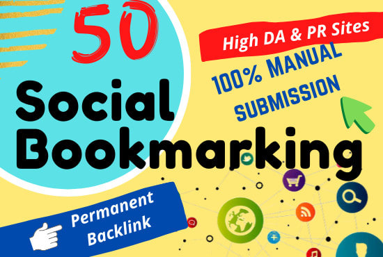 I will build 50 high quality social bookmarks backlin...