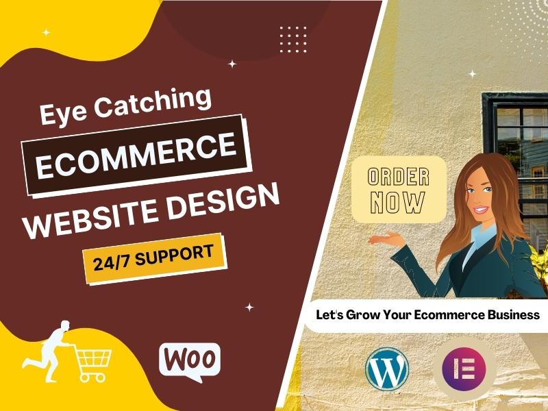 I will create a professional ecommerce wordpress webs...