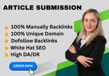 I will build 50 unique article submission permanent d...