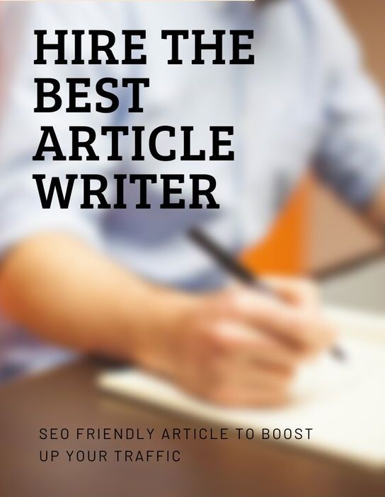I'll write an amazing article for you or your busines...