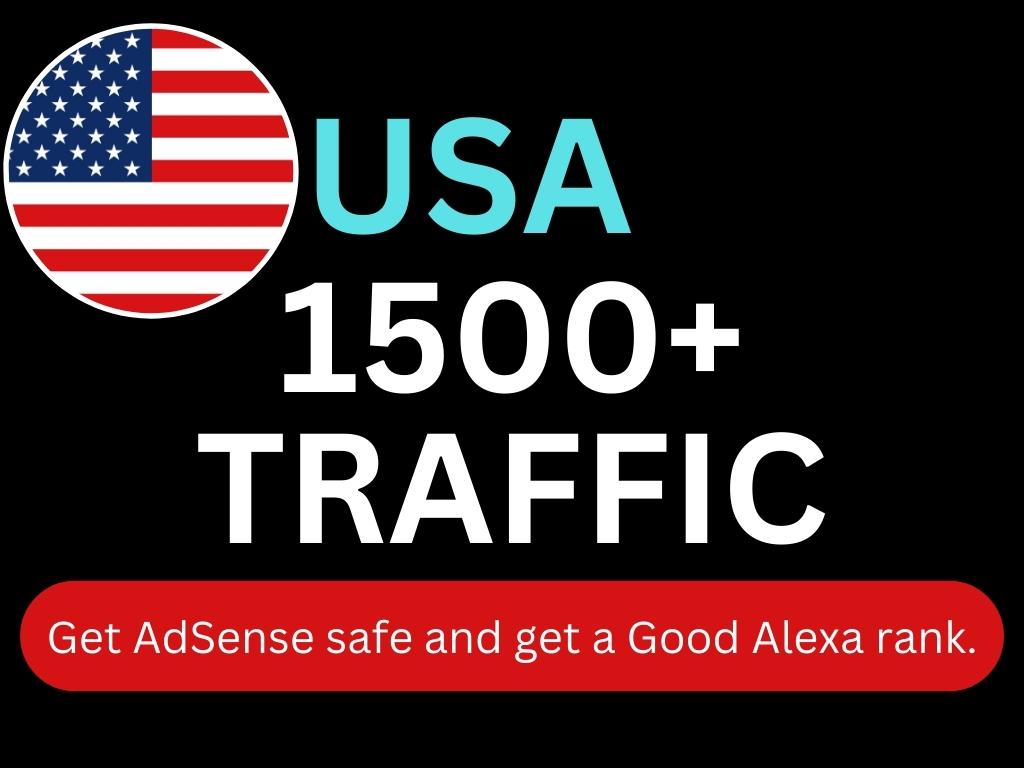 I will do USA Targeted 1500 High-Quality Web Traffic ...