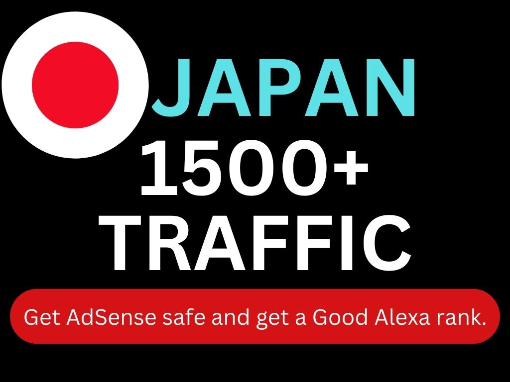 I will do Japan Targeted 1500 High-Quality Web Traffi...