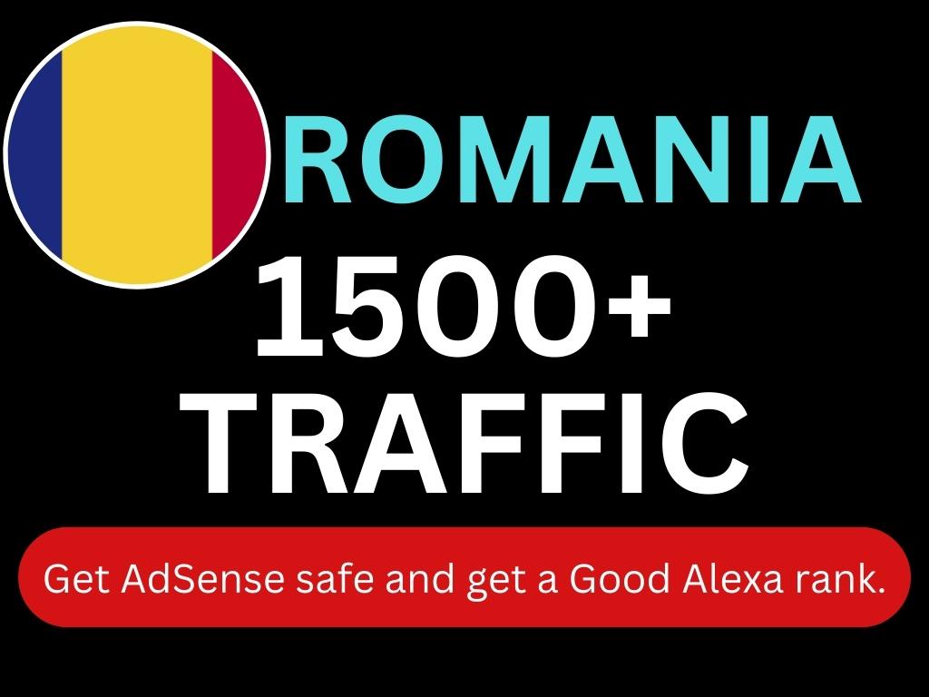 I will do Romania Targeted 1500 High-Quality Web Traf...