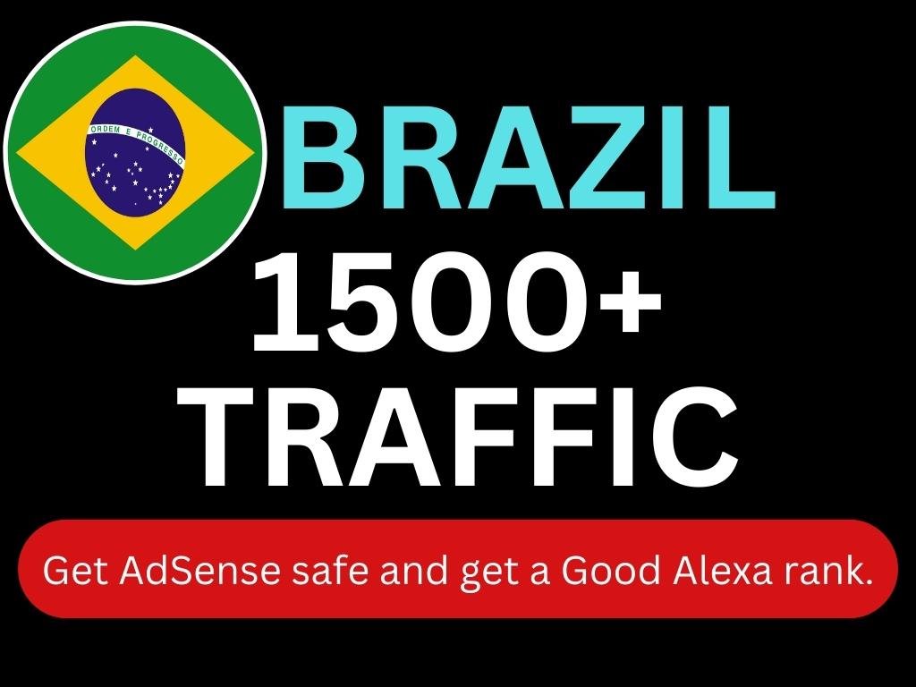 I will do Brazil Targeted 1500 High-Quality Web Traff...