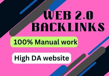 I will make SEO links web 2 0 properties contextual b...