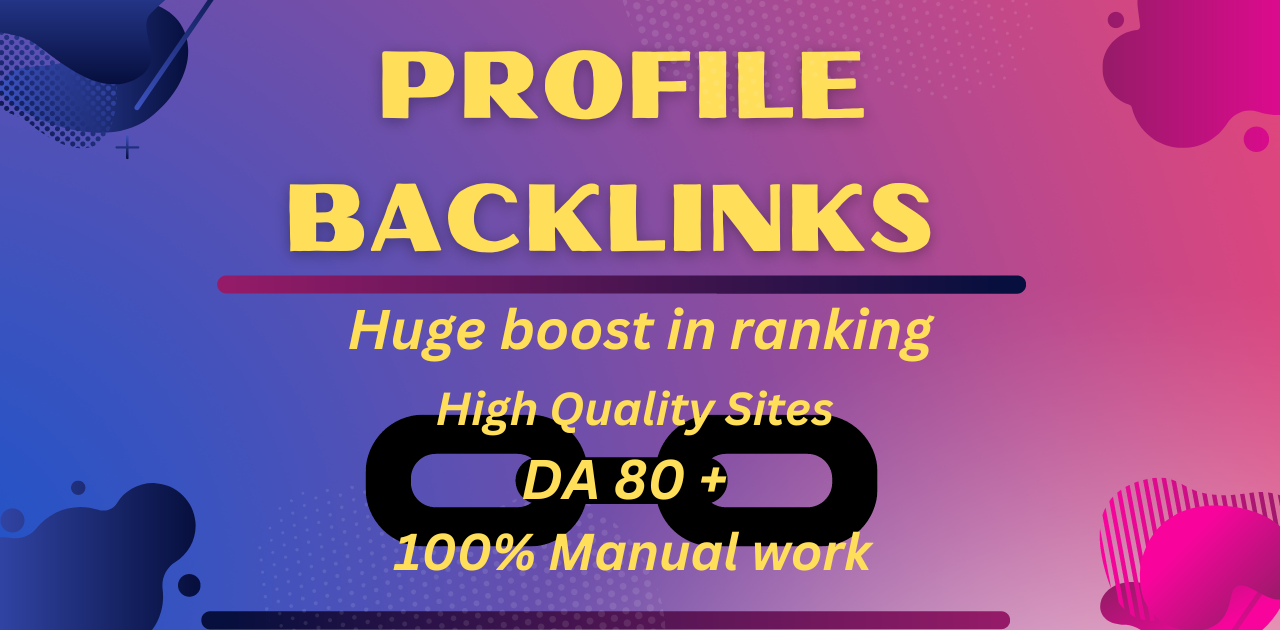 I Will Do 50 High Quality SEO Profile Backlinks For Y...