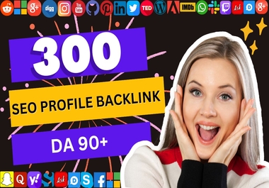 White hat 200 High Authority SEO Profile Backlinks up...