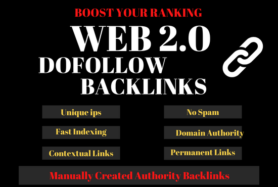 I will Build 40 High Quality Dofollow Web 2.0 Backlin...