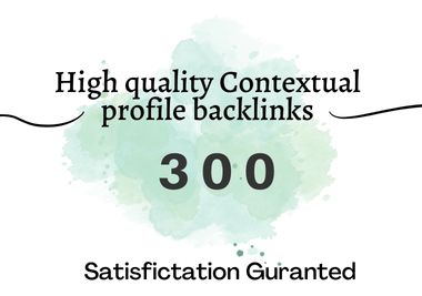 I will create 300 Contextual high authority social pr...