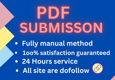 I will provide 100 PDF submission through high author...