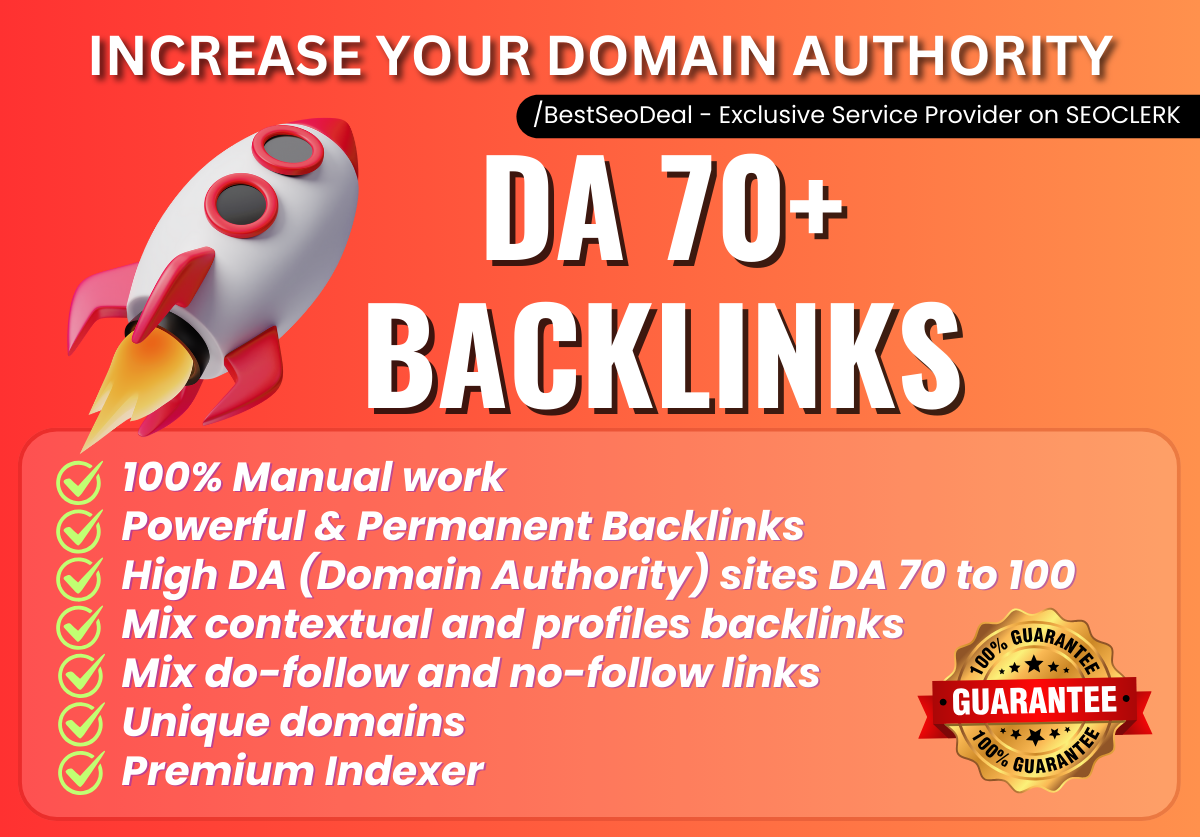 Manually High DA70+ Backlinks - Free Premium Indexer