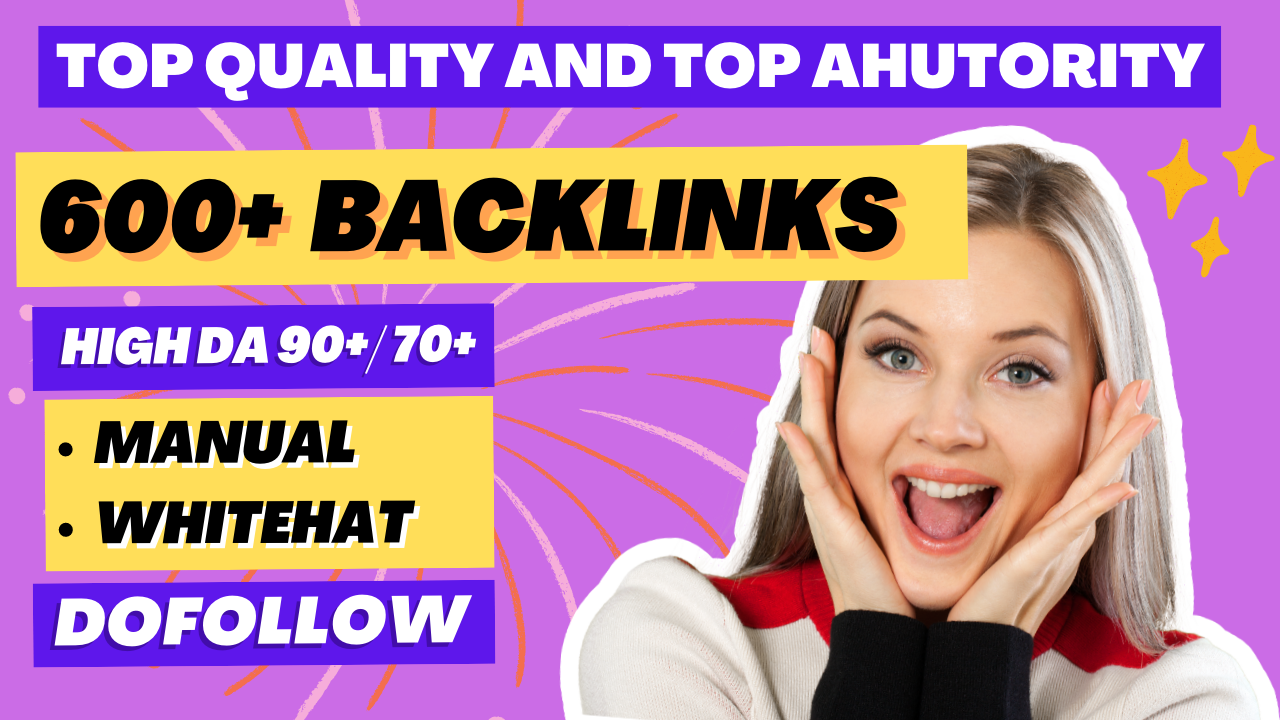 Build 600+ HIGH QUALITY PREMIUM Backlinks High PA/DA ...