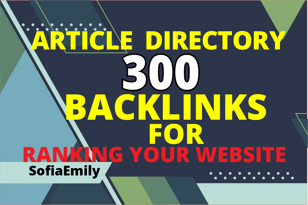 High Quality Da 300 Article Directory Seo Dofollow Pr...