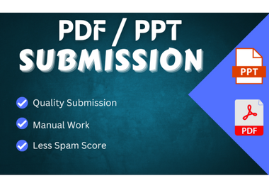 I will do PDF backlinks to top sharing sites