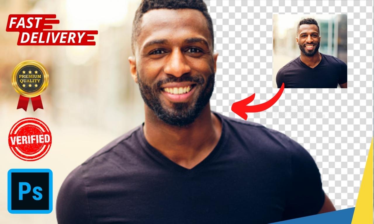 I will design perfect 300 image background removal