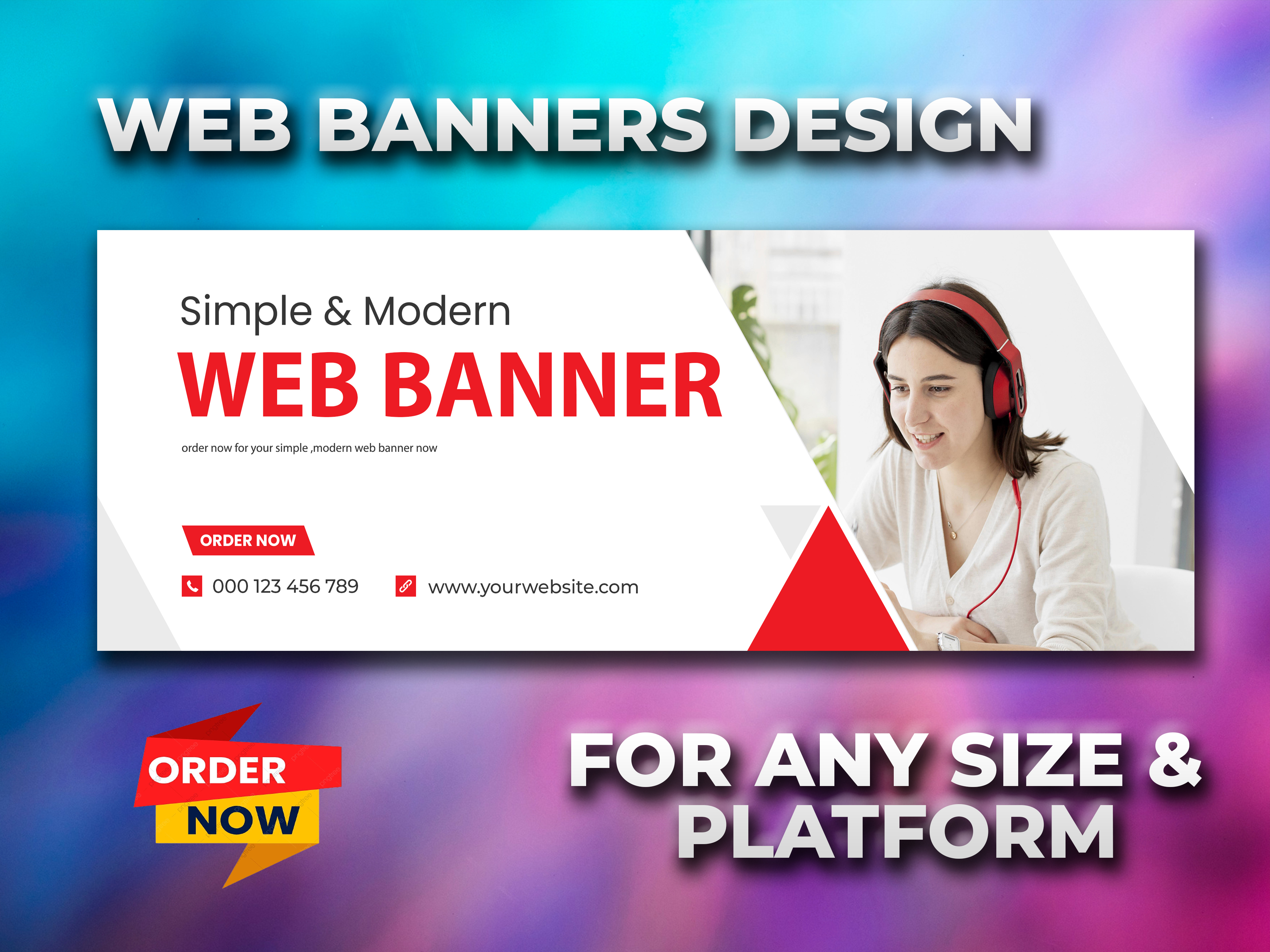 design web banner, web ads, social media ads for any ...