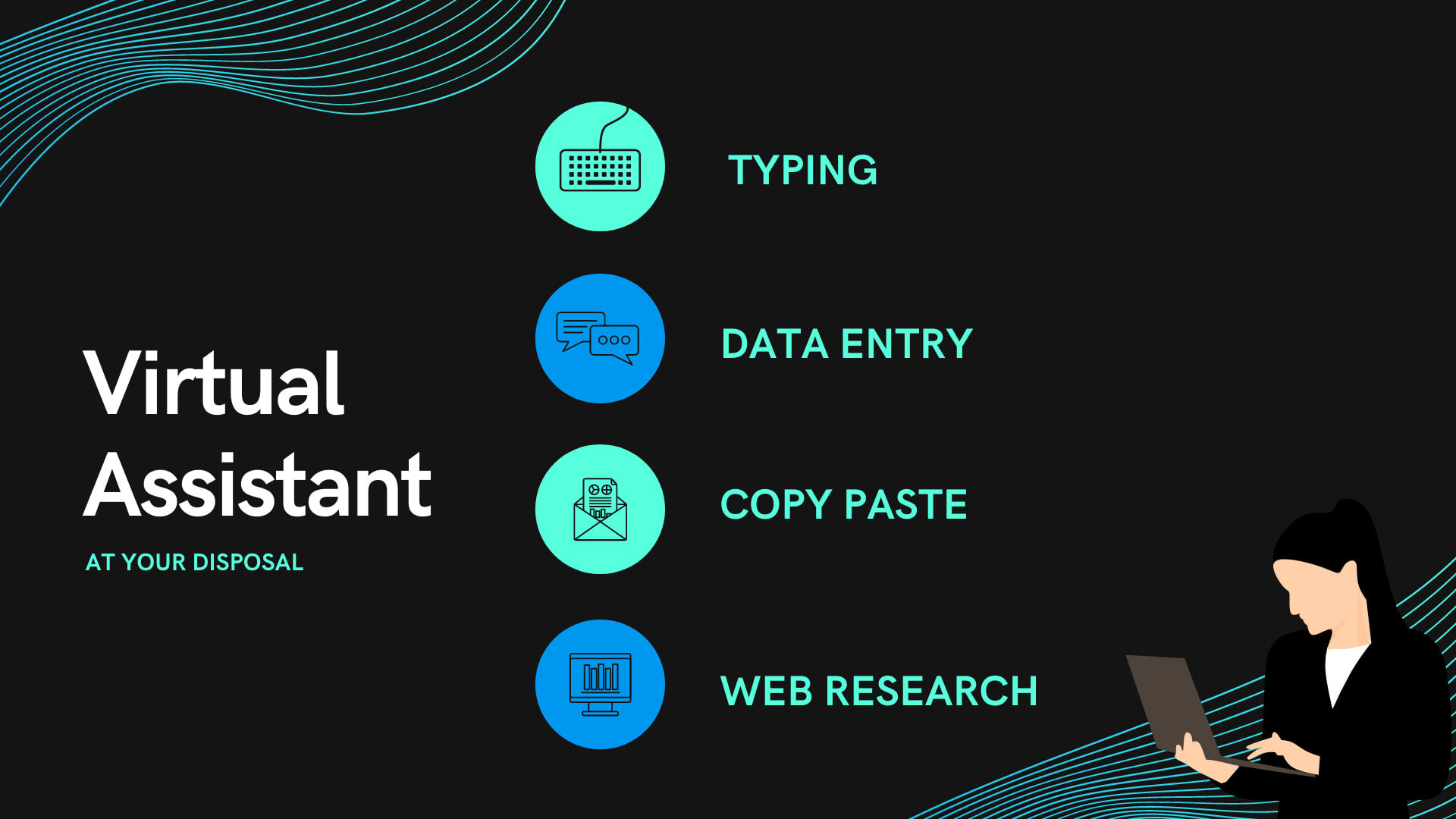 I will do data entry web research social media search...