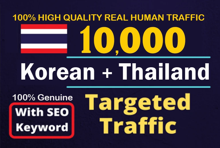I will increase korean and thailand SEO website organ...