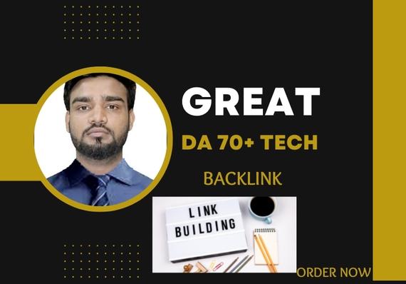 I will build a relevant and high da SEO backlink.