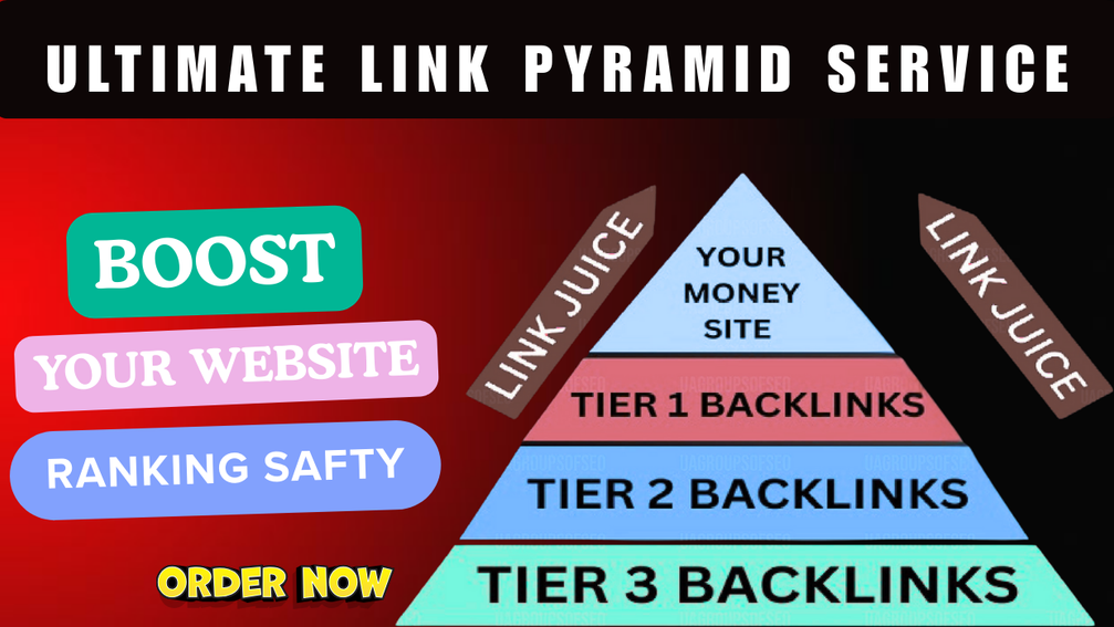 Ultimate Link Pyramid 3rd Multi Tier SEO Backlinks Se...