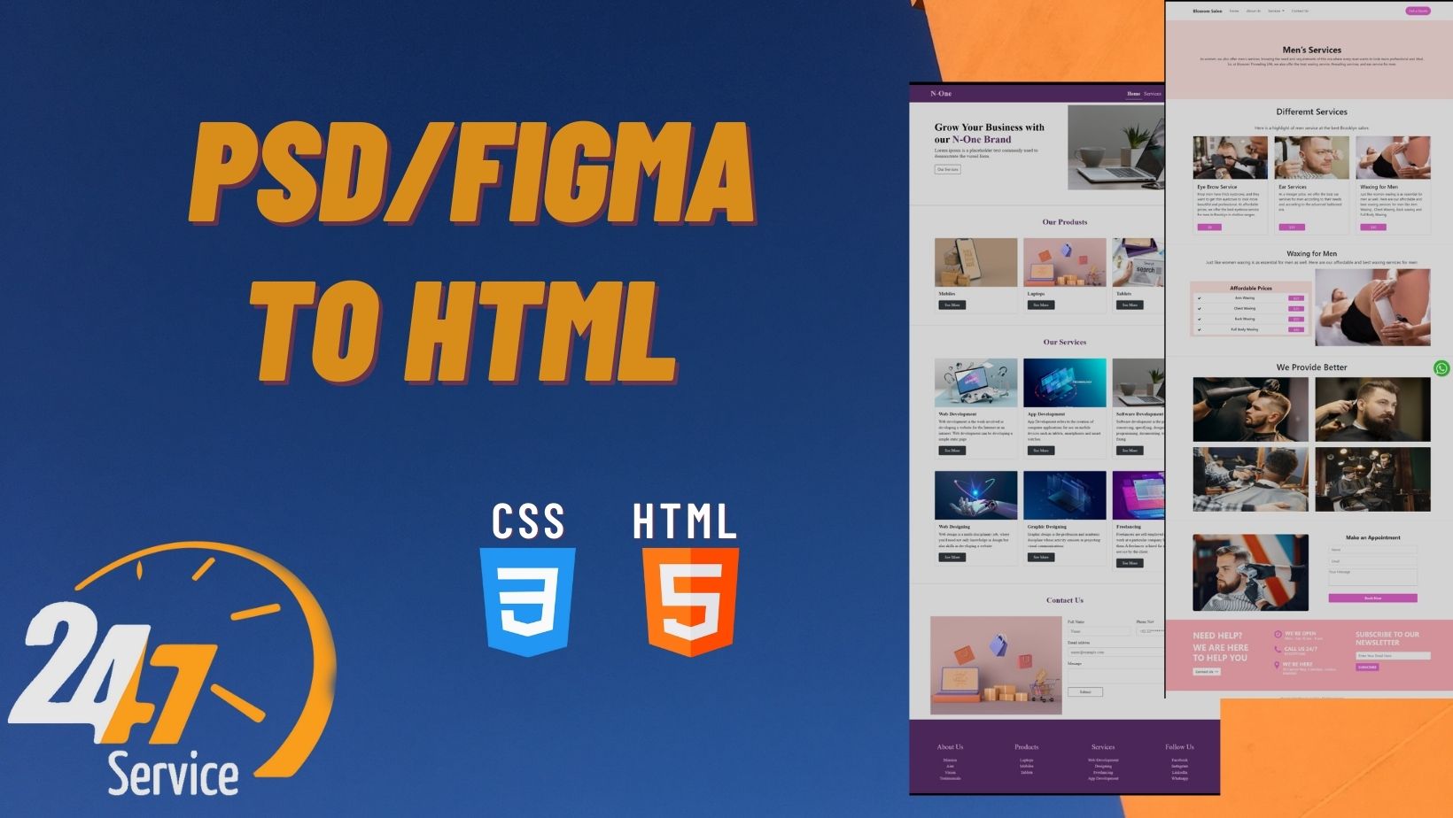 I will convert PSD to HTML, figma to HTML responsive...