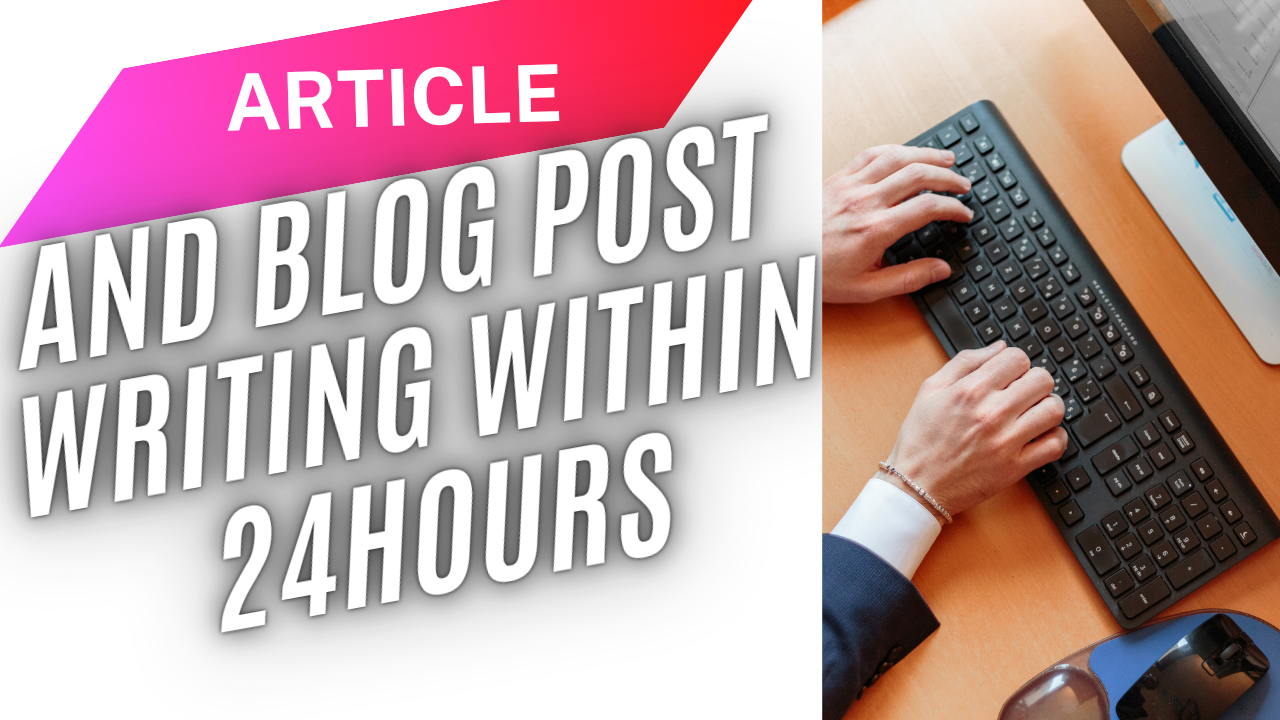 1000 words plus Article writing, Blog post writing a...