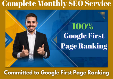 Complete Monthly SEO Service Package From Top Rated S...
