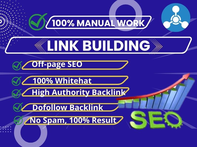 I will do white hat SEO link building or backlink ser...