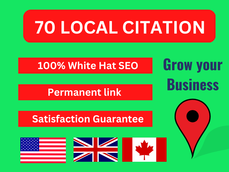 I do the top 60 local citations for local SEO USA, U...