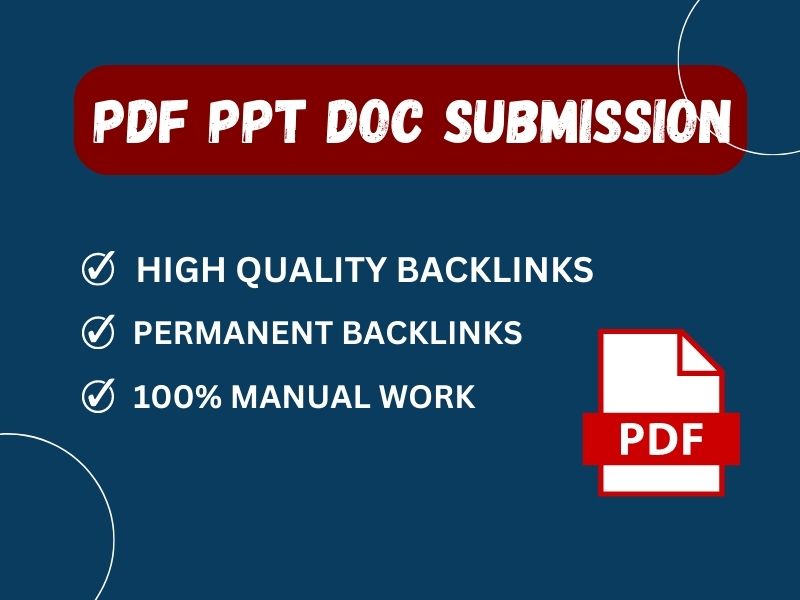I will do 100 pdf submission to 100 document sharing ...