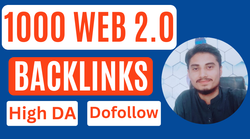 1000 High Quality Web 2.0 Backlinks, Both Profile an...