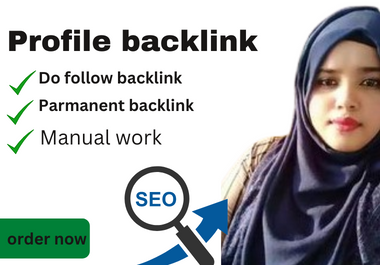 I will do high quality profile backlinks for your web...