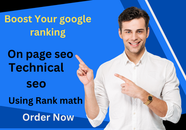 I will do complete On page SEO and technical SEO Usin...