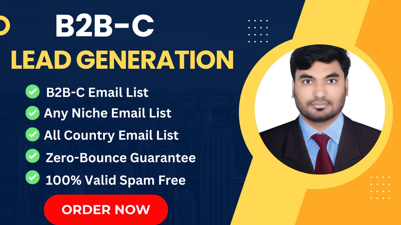 I will do b2b, b2c lead generation and prospects list...