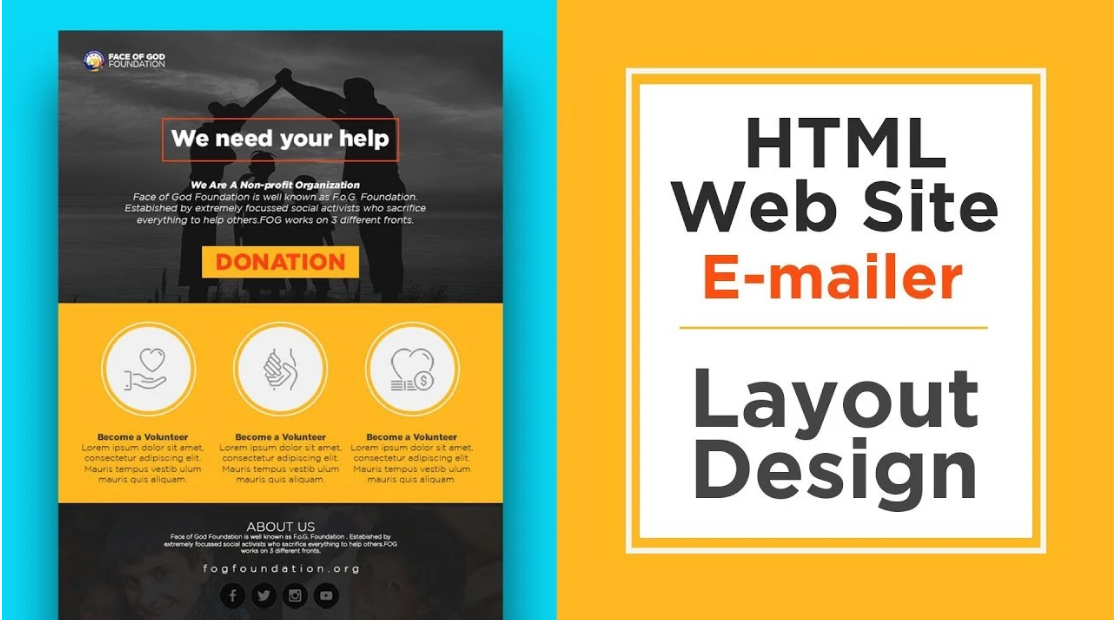 I will convert image/PSD Design/mailer into html for ...