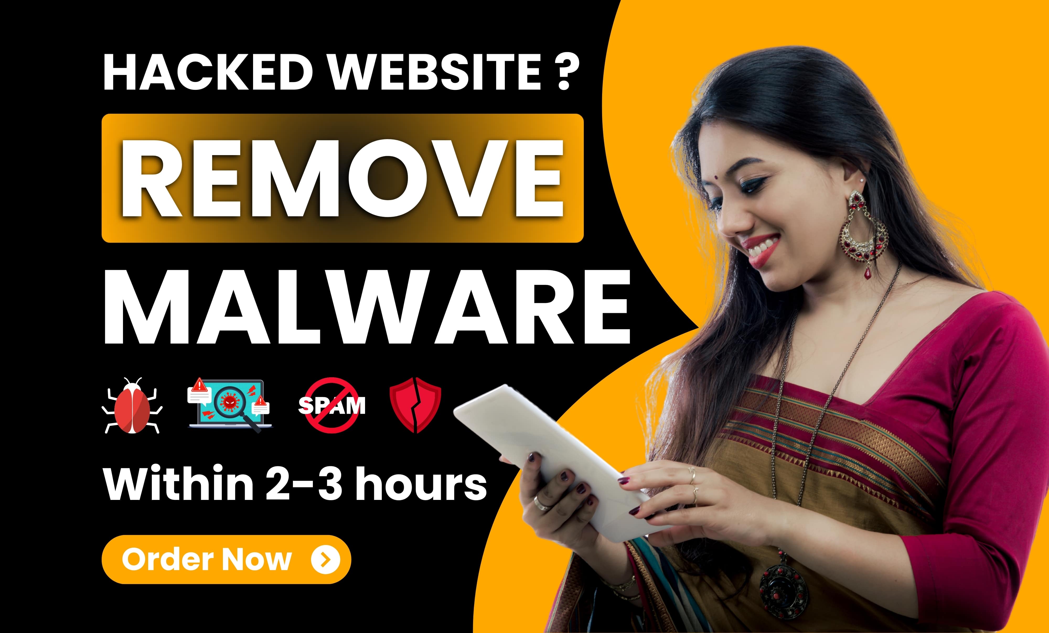 I will Remove Malware from hacked wordpress with word...