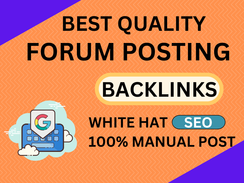 I will manually create 60 forum posting to high da pa...