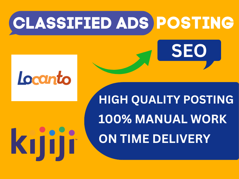 I will post 150 clasified ad on top clasified ads pos...